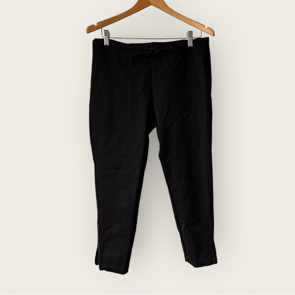 Eileen Fisher Cropped Ankle Zip Pants - Picture 1 of 16